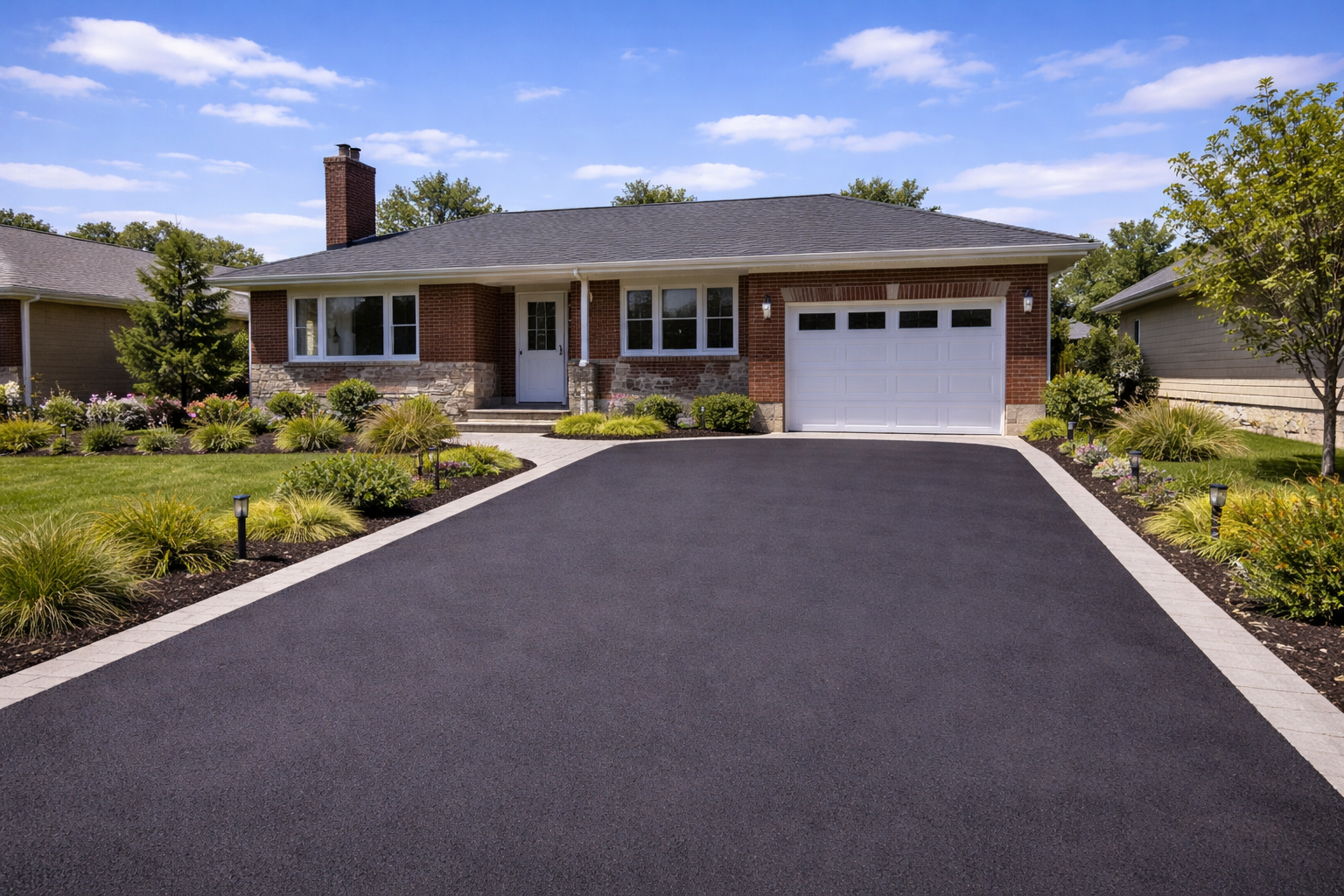 Concrete driveway installation in Vaughan by Inter Leaf Paving & Concrete